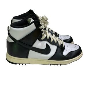 Nike Dunk High Women SZ 9.5 Vintage Black White Sneakers DQ8581-100 WORN ONCE